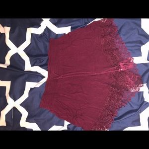 Lace shorts